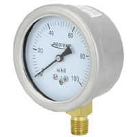 Reotemp General Purpose Low Pressure Gauge, Series PC25